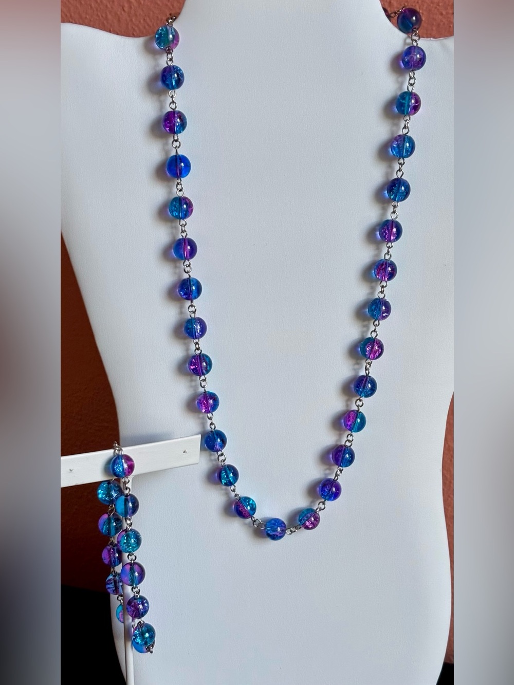 Colorful Beaded Necklace & Bracelet Set – Beautiful Statement Jewelry
